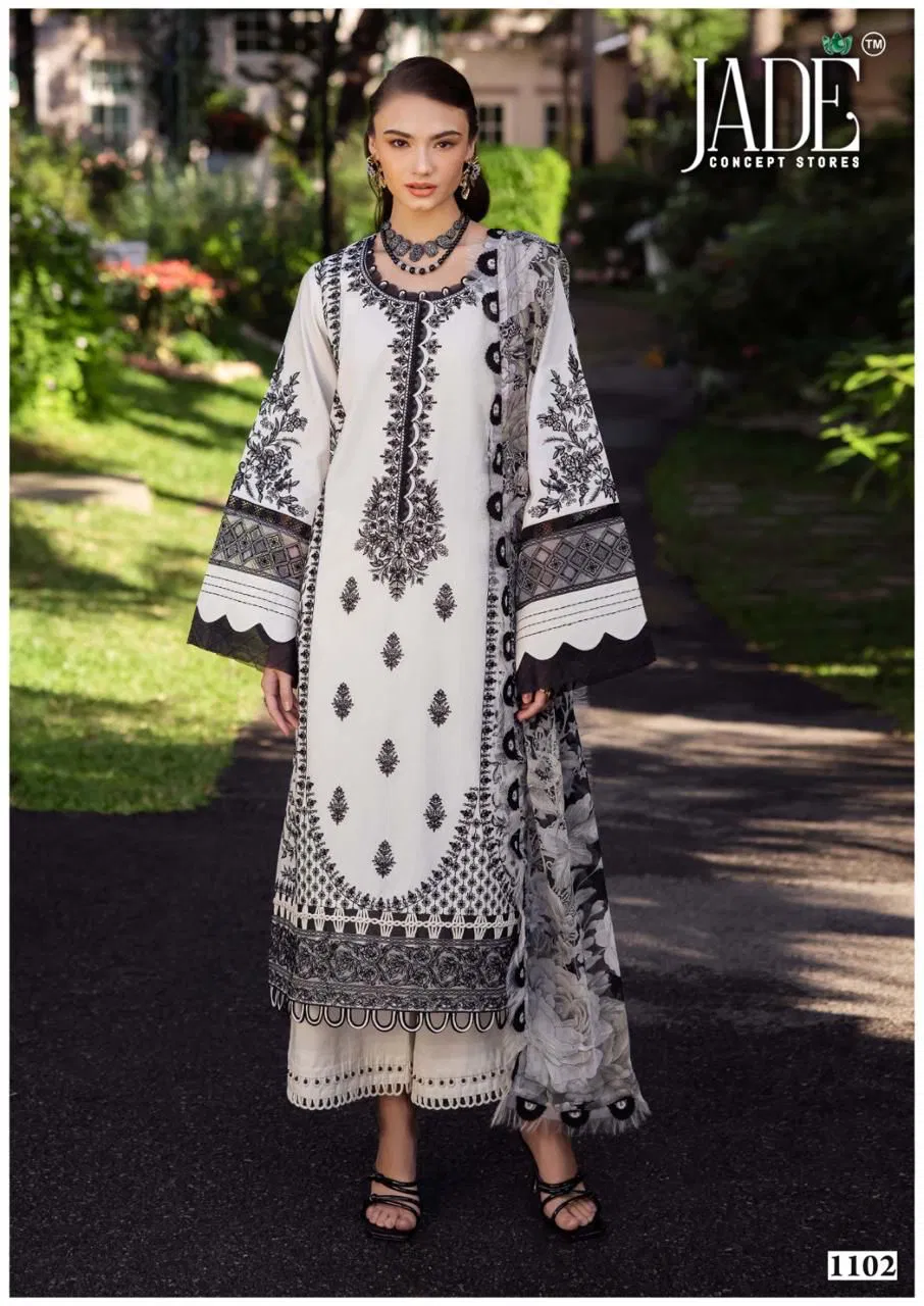 Jade Bin Saeed Vol 11 Heavy Cotton Luxury Dress Material Orders In India